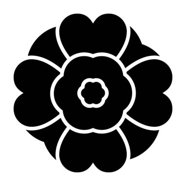 çiçek vektör simgesi