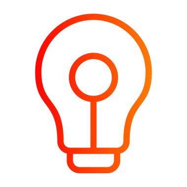 Ampul. Web simgesi basit tasarım