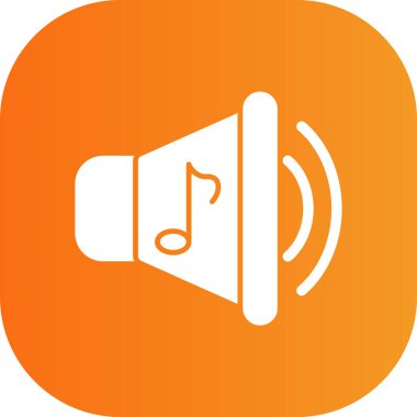 Hoparlör simgesi, vektör illüstrasyonu