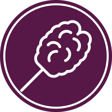 beyin ikonu vektör illüstrasyonu