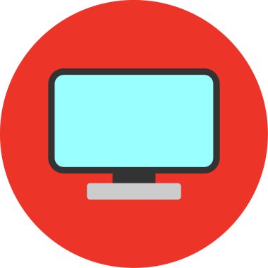 Bilgisayar. Web simgesi basit illüstrasyon