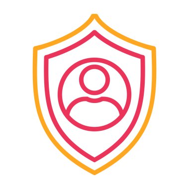 kalkan ikon vektör illüstrasyonu