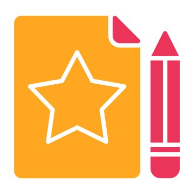 yıldız simgesi, vektör çizimi