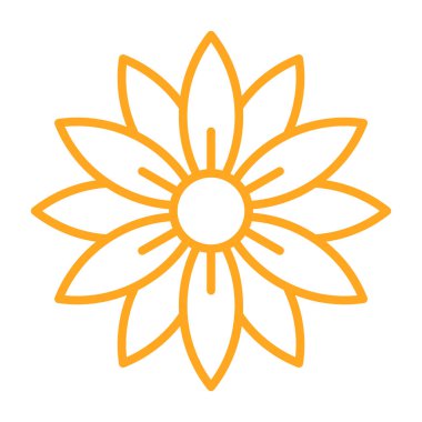 Çiçek Düz Vektör Simgesi