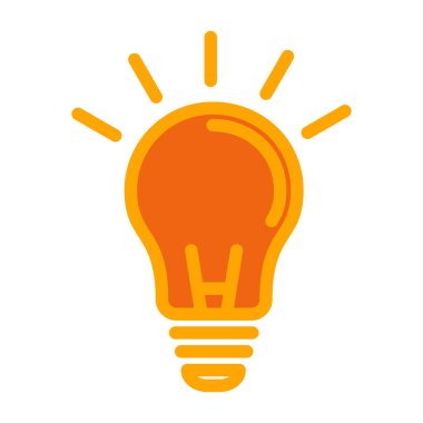 Ampul Simgesi, Vektör illüstrasyonu