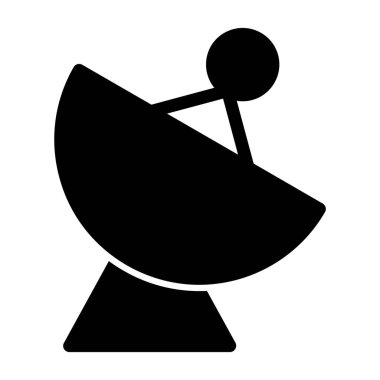 uydu anten simgesi, vektör illüstrasyonu