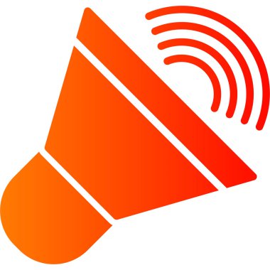 Megafon ikonu vektör illüstrasyonu