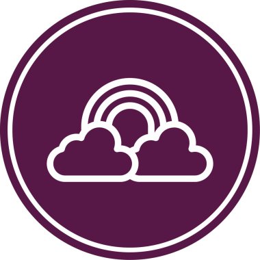 Bulut simgesinin vektör illüstrasyonu