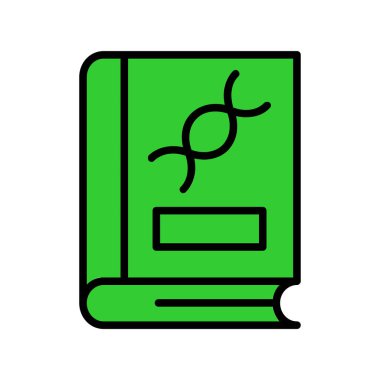 kitap ikonu vektörü. İnce çizgi işareti. İzole edilmiş kontür sembolü gösterimi