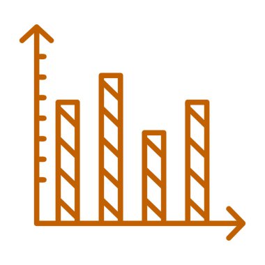 Bar çizelgesi. Web simgesi basit illüstrasyon