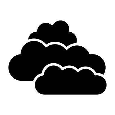 Bulut hesaplama teknolojisi ikon vektör çizimi tasarımı