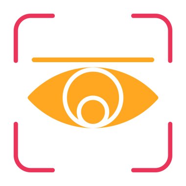 Göz simgesi vektör illüstrasyonu