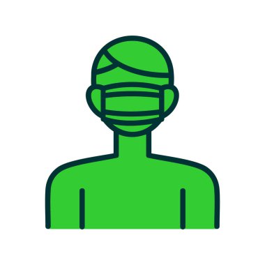 Doktor simgesi vektörü beyaz arkaplanda izole edildi, hemşire imzası,