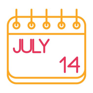 Takvim simgesi tasarımı, vektör illüstrasyonuName