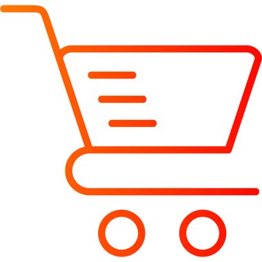 Alışveriş. Web simgesi basit illüstrasyon