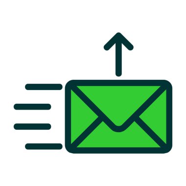 ileti vektör renk simgesi