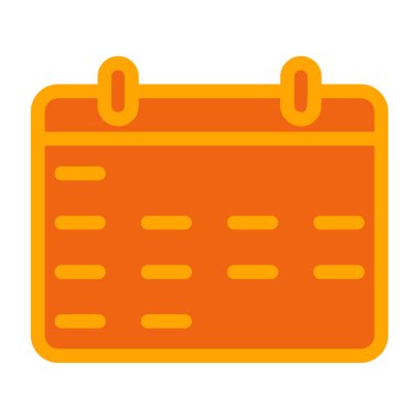 Takvim anımsatıcı simgesi, vektör illüstrasyonu