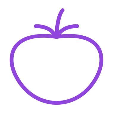 Elma. Web simgesi basit illüstrasyon