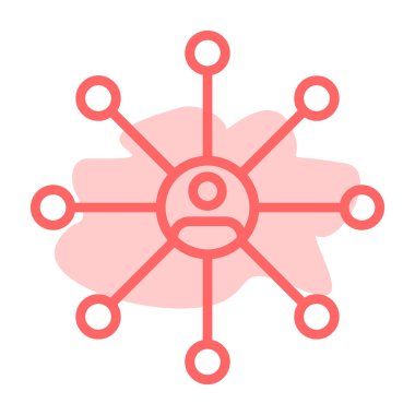 küresel ağ. Basit resimleme