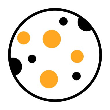 Ay ikonu, düzenlenebilir vektör, ay ve ayın vektör çizimi