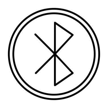 bluetooth. Web simgesi basit illüstrasyon