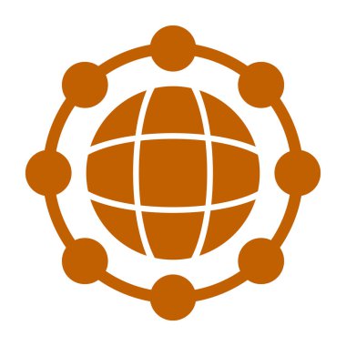 ağ web simgesi, vektör çizim