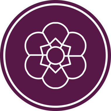 Bir çiçeğin vektör illüstrasyonu