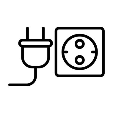 Tak vektör ince çizgi simgesi