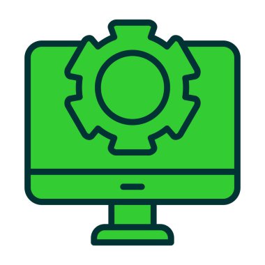 Teçhizat Web simgesi basit illüstrasyon