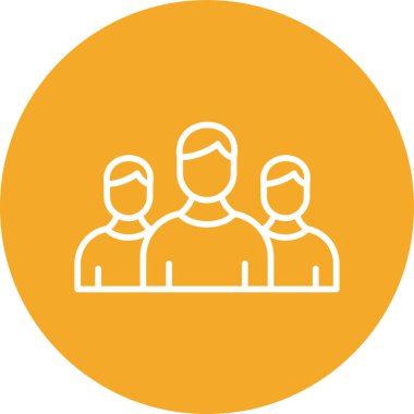 İnsanlar. Web simgesi basit illüstrasyon