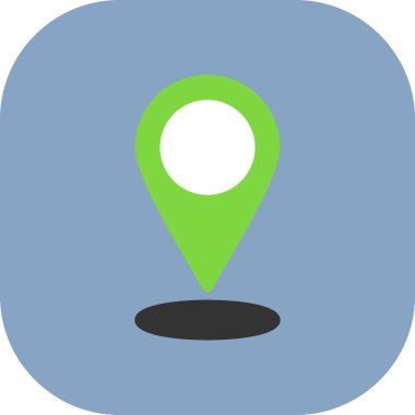 gps harita işaretleyici simgesi düz biçimli