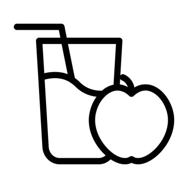 meyve suyu ikonu vektör illüstrasyonu