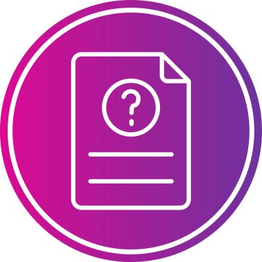 Belge. Web simgesi basit tasarım