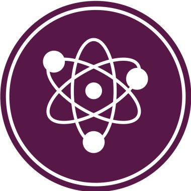 atom. Web simgesi basit tasarım