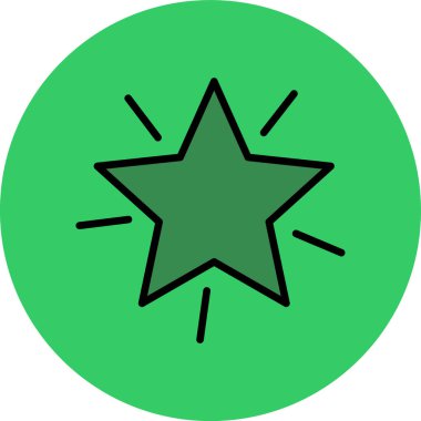 yıldız simgesi, vektör çizimi