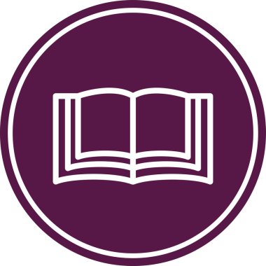 Kitap simgesinin vektör illüstrasyonu