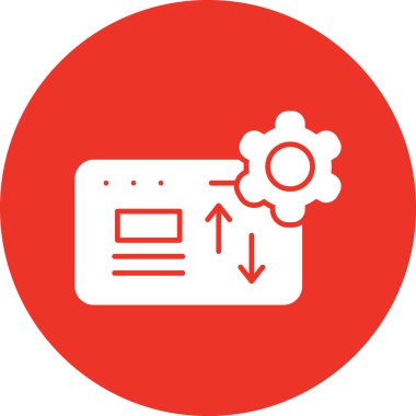 seo modern simgesinin vektör illüstrasyonu