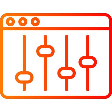 bilgisayar sunucu vektör çizim