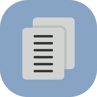 belge web simgesi, vektör illüstrasyonu