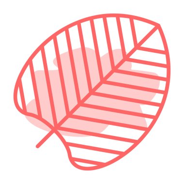 Yaprak Simgesi Moda Biçiminde İzole Arkaplan