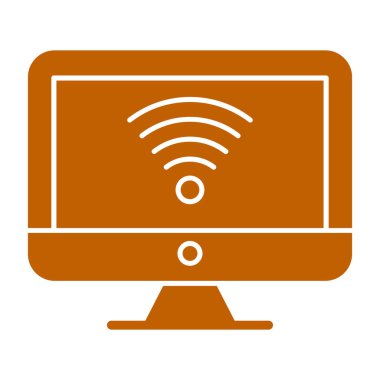 İnternet bağlantısı simgesi. düz dizayn