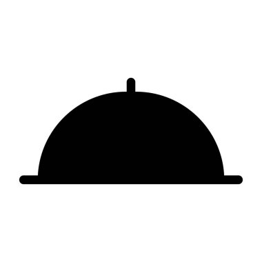 Beyaz arkaplanda şapka simgesi