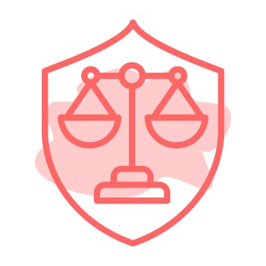 kanun simgesi vektör illüstrasyonu