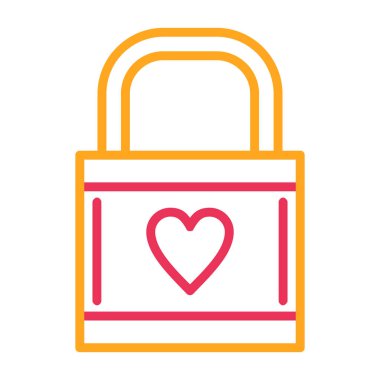 kilit simgesi, basit vektör çizim