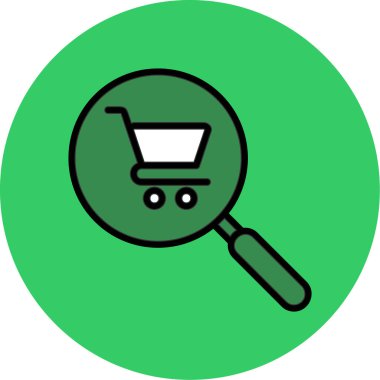 vektör büyütme cam simgesi