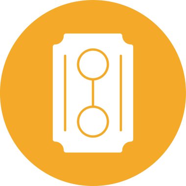 Araba motoru simgesi, vektör illüstrasyonu