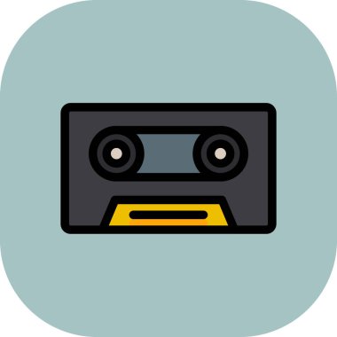 kaset teyp vektör simgesi