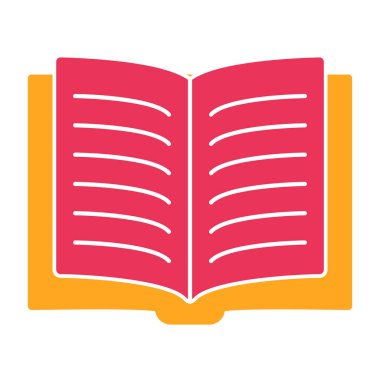 Kitap. Web simgesi basit illüstrasyon