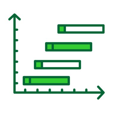 çubuk çizelgesi aşağı ve aşağı ok vektör çizelgesi