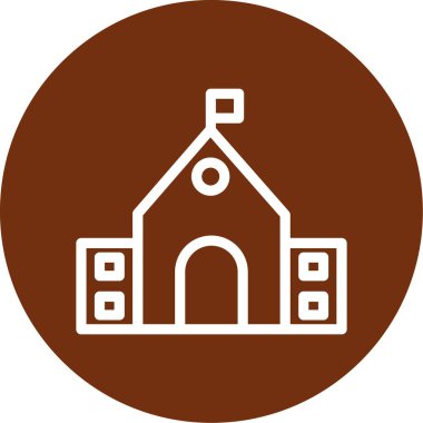 kilise simgesi vektör illüstrasyonu